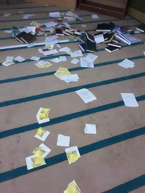 عملية التخريب والاعتداء التي تعرض لها جامع الرحمان في المرسى الداخلية توضح