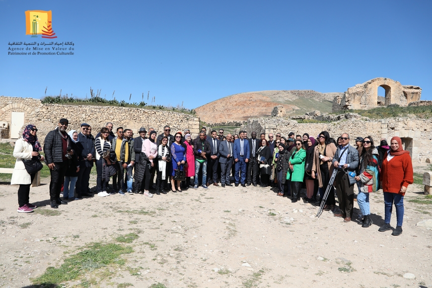 زيارة ميدانية مؤطرة لفائدة الصحفيين إلى موقعي بيلاريجيا وشمتو والمتحف الأثري بشمتو بولاية جندوبة يوم 8 مارس 2023