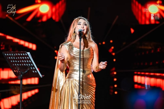 شمس الغنيّة اللبنانيّة" نجوى كرم تتوهج على ركح مهرجان قرطاج الدولي